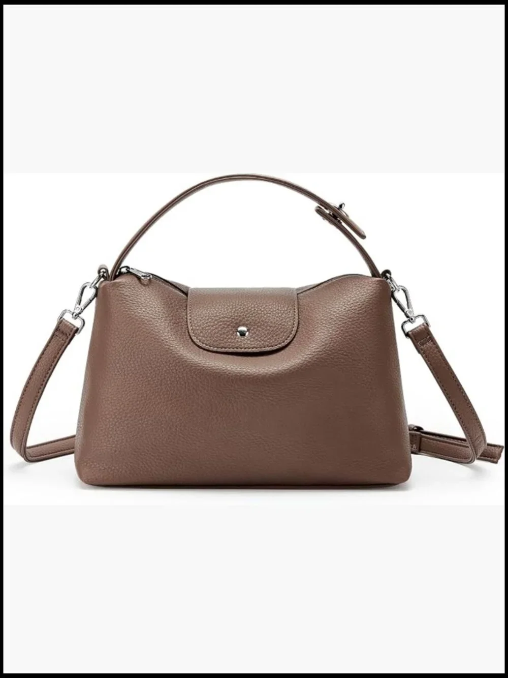 Soft Vegan Leather Hobo Bag Crossbody Satchel with Top Handle Y2K Style